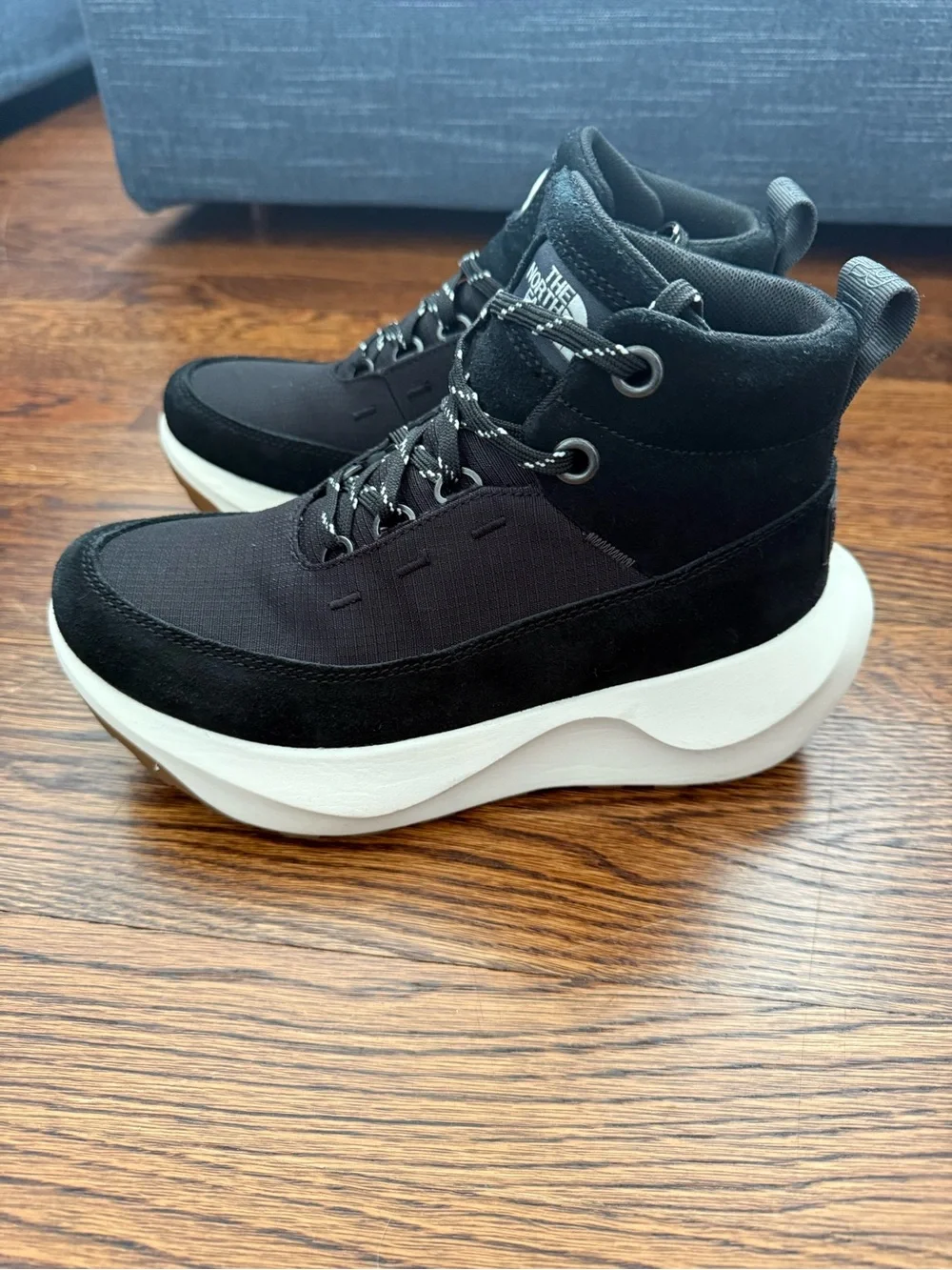 The North Face Men's Black and White Trail-Ready Hiking Boots